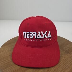 Vintage Nebraska Cornhuskers Hat Cap Snap Back NCAA Football College‎ Mens 90s